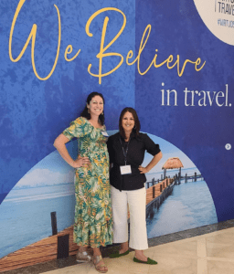 Jessica and JenW at travelmart aug 2022