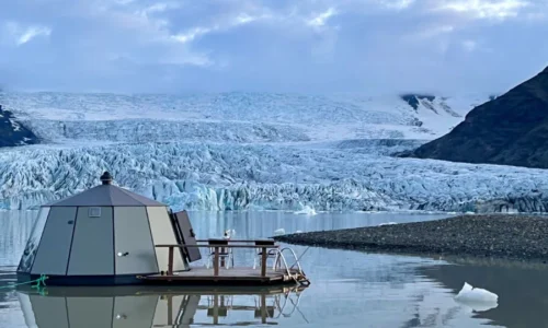 Floating-hut Glacier Lagoon