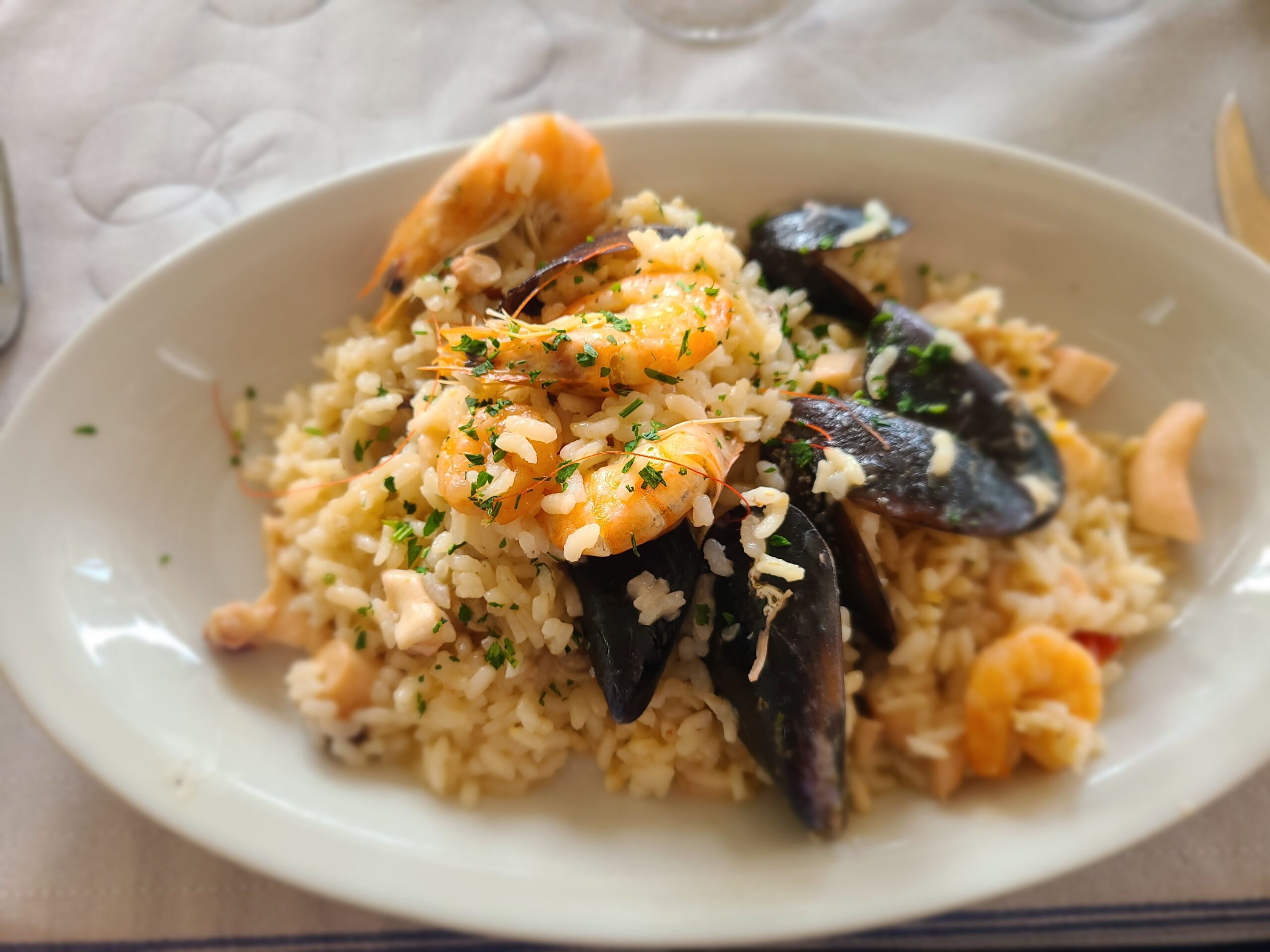 Seafood risotto