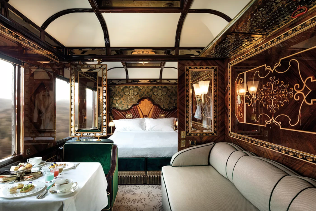 Belmond train bedroom