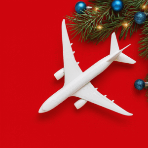 plane and wreath