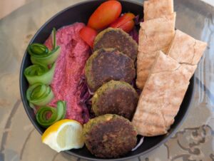 Falafal and beet root