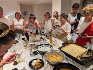 Enjoying our Crete meal