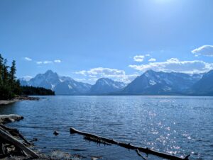 View of the Teton Mountain Range by Jenny Lake