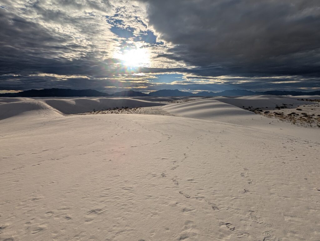 White Sands National Park NM Sunset