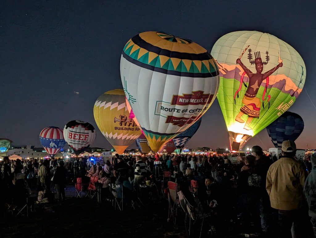 Albuquerque balloon fiesta Night Glow