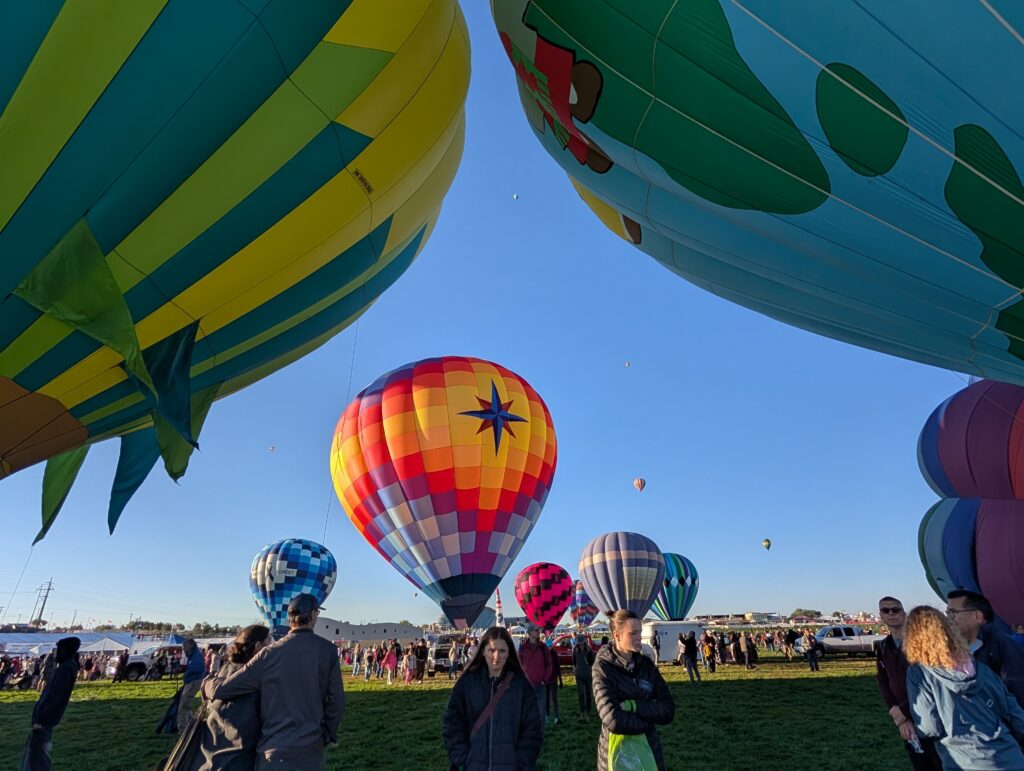 Albuquerque balloon fiesta close up