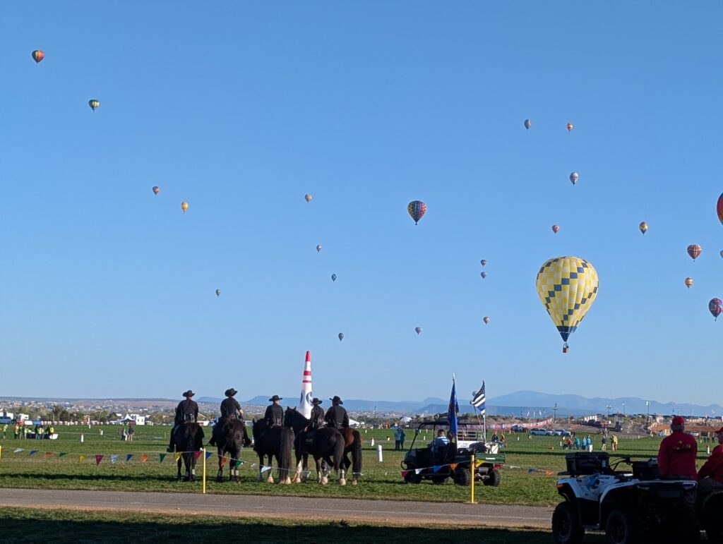 Albuquerque balloon fiesta landing view